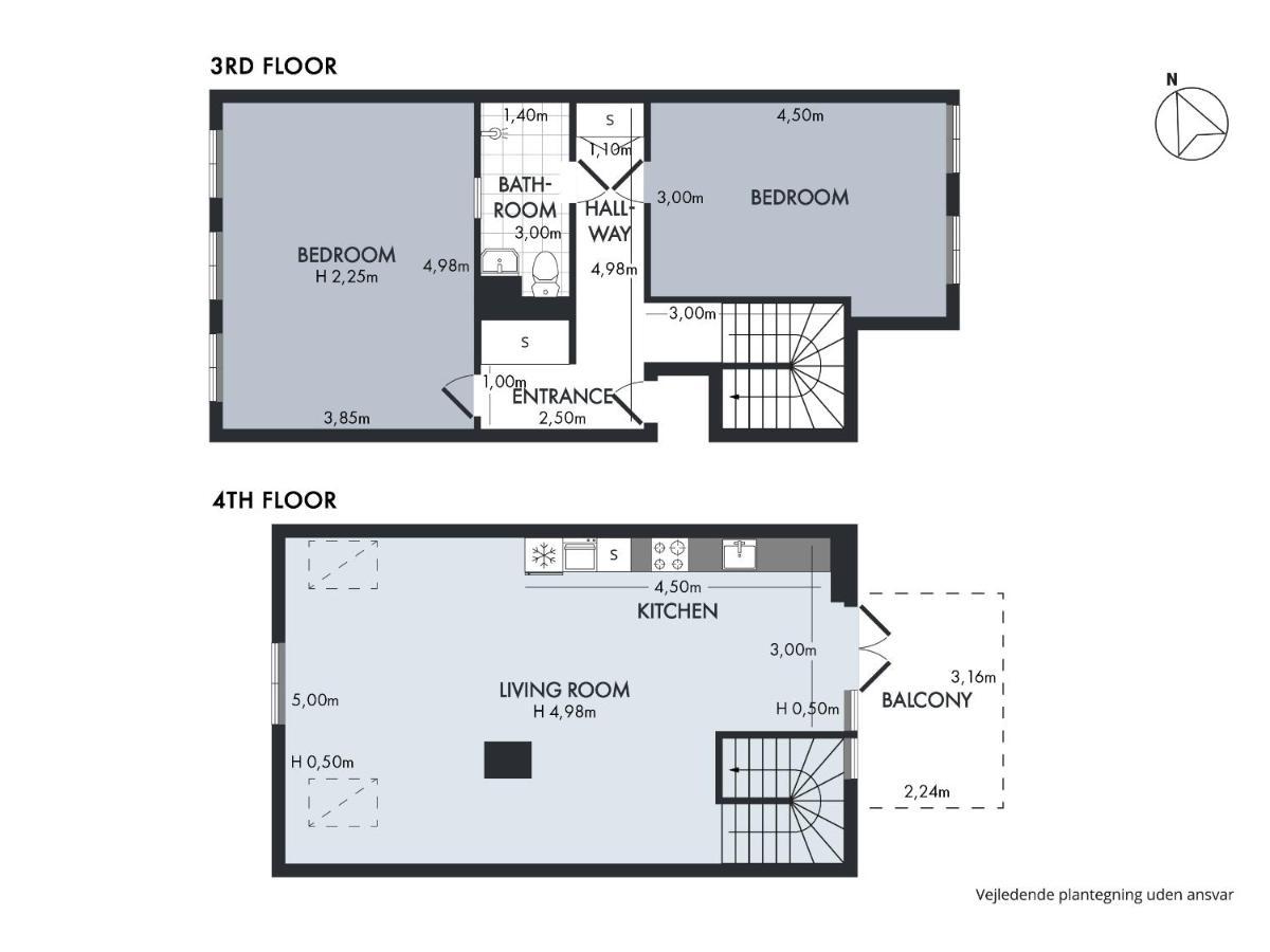 Sanders Main - Endearing Two-Bedroom Duplex Apartment With A Balcony Next To Magical Nyhavn Копенхаген Екстериор снимка